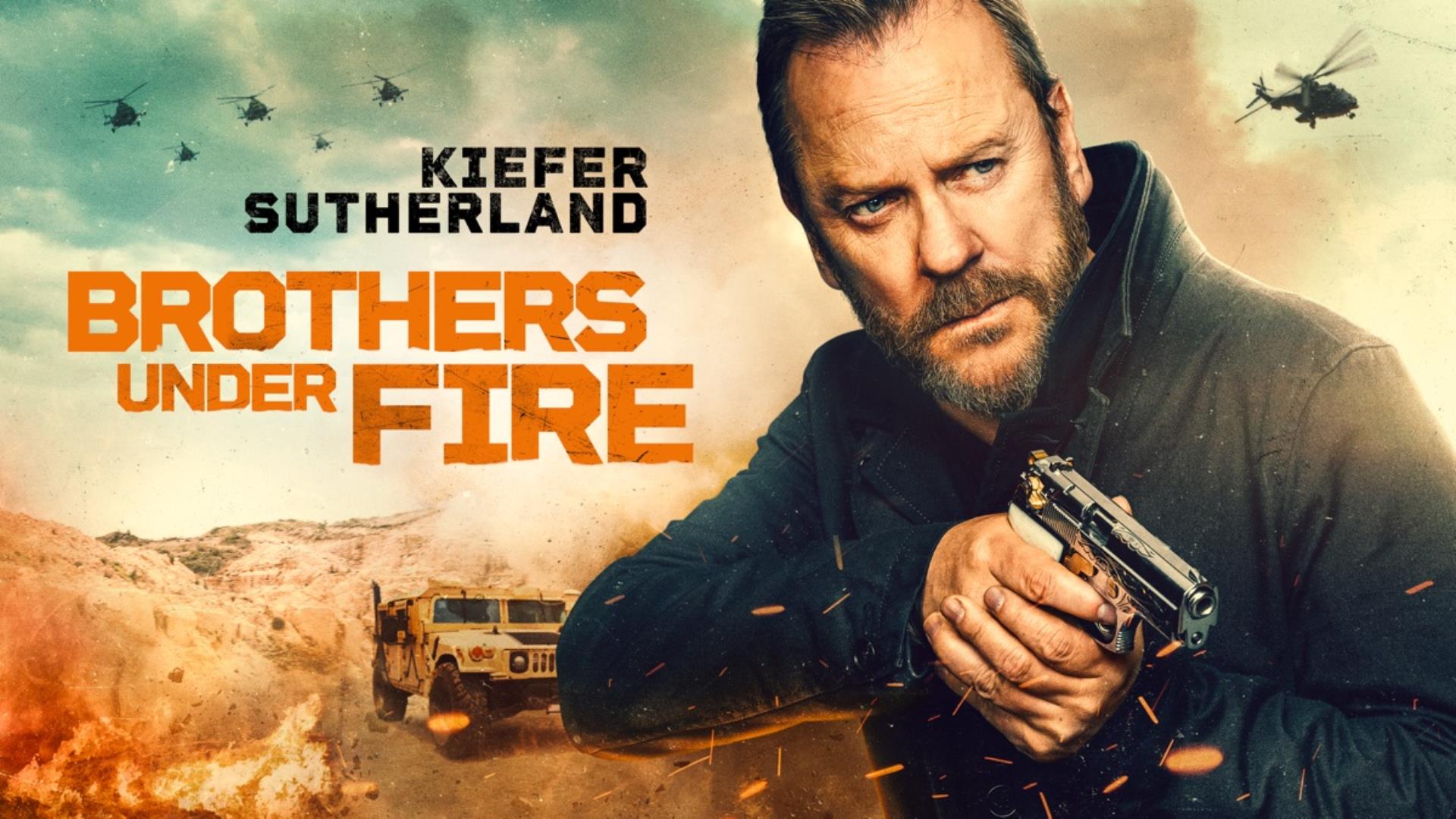Brothers Under Fire backdrop - Magic Screen Cinema