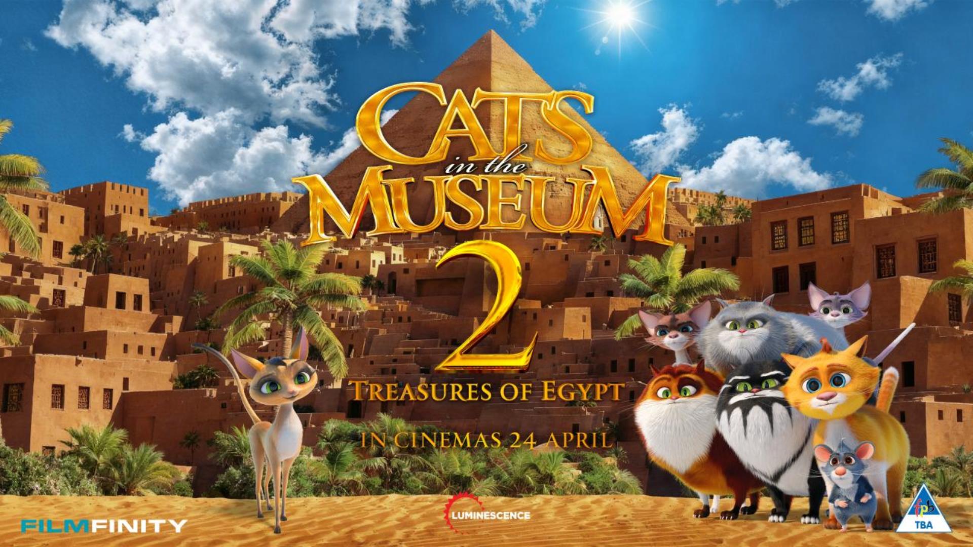 Cats in the Museum: Treasures of Egypt backdrop - Magic Screen Cinema
